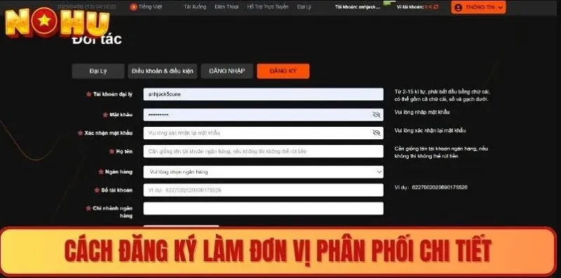 Đăng ký đại lý