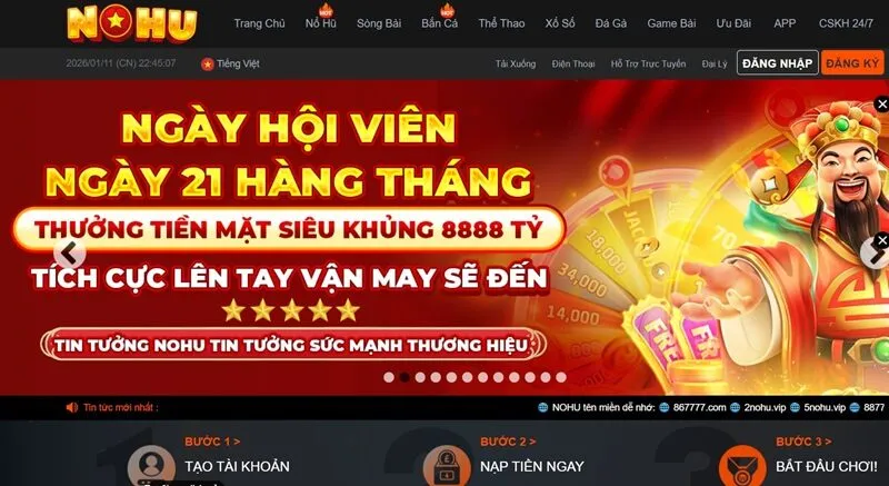 Khuyến mãi Nohu90 hấp dẫn