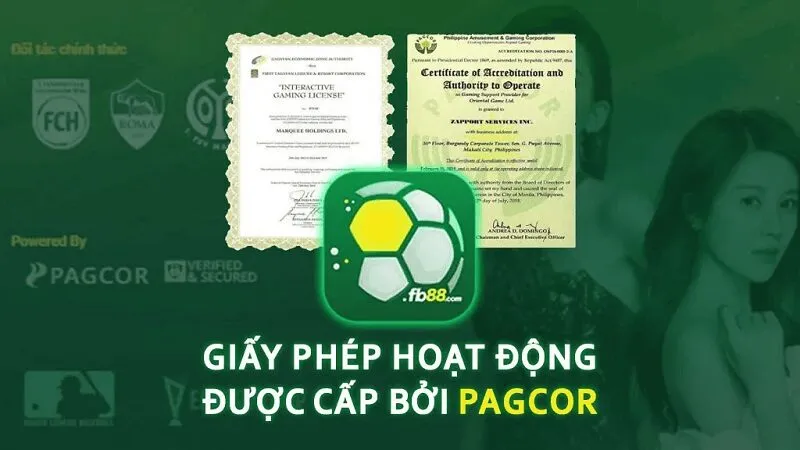 Nhà cái được PAGCOR chứng thực uy tín