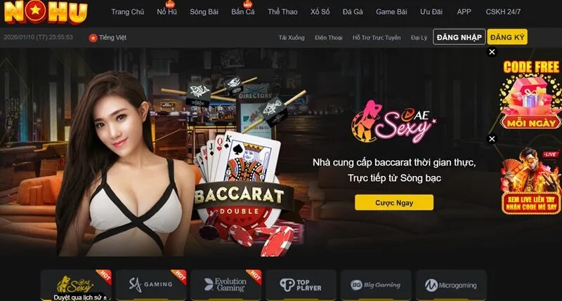 Truy cập website của nhà cái