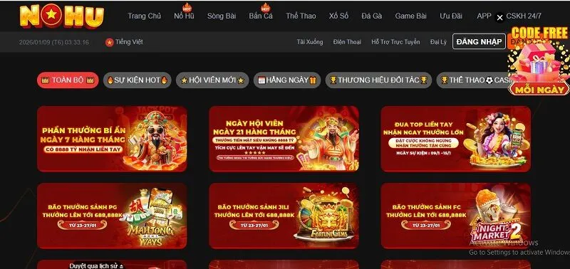 Khuyến mãi giá trị dành cho bet thủ